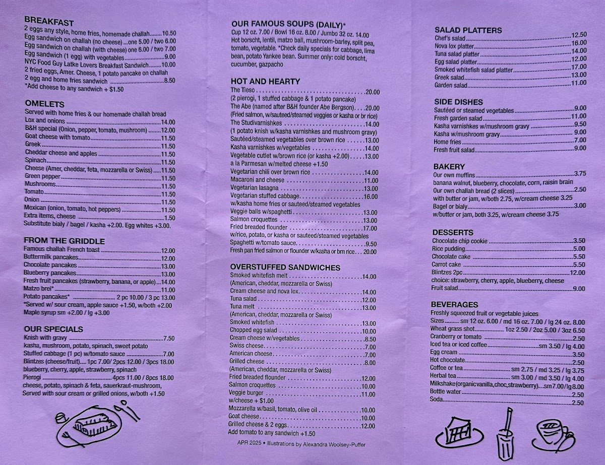 B&H Dairy Menu - Image 3